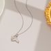 New Fishtail Pearl Titanium Necklace For Women's That Does Not Fade 18 Gold Stainless Steel Jewelry_ipsvogv.com
