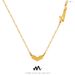 English Love Peach Heart Loveu Pendant Necklace For Women's Inns Minority Titanium Steel Collar Neckchain Jewelry P799_ipsvogv.com
