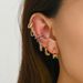 Women’s Jewelry Set Fashion New Copper Plated Real Gold Earrings For Women, Niche Design, Inlaid With Colored Diamonds Ladies' Temperament Earrings_ipsvogv.com