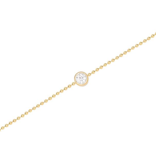Women's Jewelry Whale Rain Simple Single White Diamond Bracelet -K Gold Plated Titanium Steel Waterproof & Tarnish-Resistant_ipsvogv.com