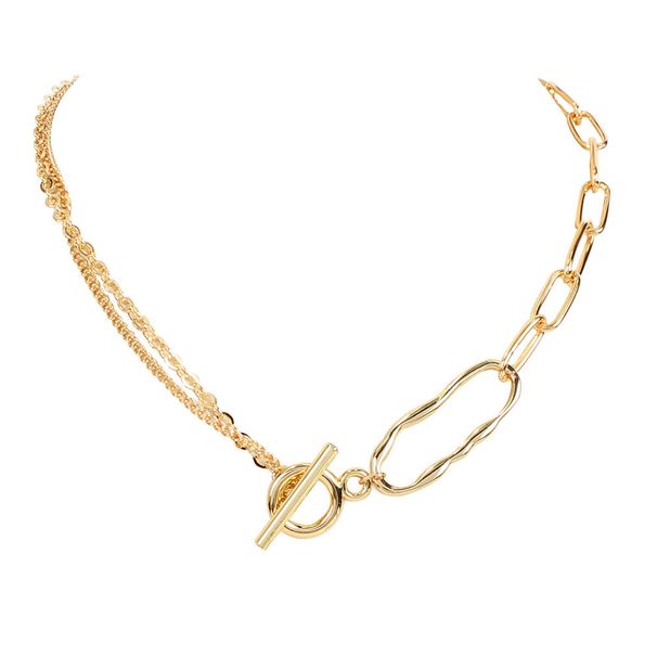 Fashion Women's Jewelry Chain Necklace Retro Alloy Personality Simple Necklace_ipsvogv.com