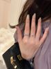 Water Windy Zircon Letter Purple Lilac Droplet Light Luxury Temperament High Grade Coolness Super Flash Open Ring_ipsvogv.com