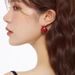 Personalized Enamel Round Women, Light Luxury, Niche, High-end Feeling, Ear Buckle Temperament, White Earrings For Women_ipsvogv.com