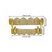 Christmas hip-hop high-end copper zirconium braces, exaggerated electroplated sharp teeth braces_ipsvogv.com