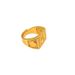 Sand Gold-plated Men's Fortune Ring, Opening Fire Gold Ring_ipsvogv.com