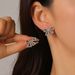 Korean Style Fresh Light Luxury Niche Full Diamond Feather High-end Design Versatile Elegant Pearl Earrings Jewelry_ipsvogv.com