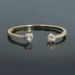 Women's Jewelry Hip Hop Heart Shaped Zircon Open High End Bracelet Trendy Punk Style Ladies Bracelet Electroplating_ipsvogv.com