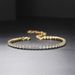 Women’s Jewelry Set Fashion Hot Selling Zircon Anklet For Women Popular InSingle Row Full Diamond Real Gold Plated Tennis Chain Fashionable Jewelry_ipsvogv.com