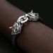 Titanium steel Wolf head handmade leather rope bracelet personality creative men's bracelet jewelry bracelet for men and women_ipsvogv.com