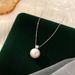 Under The Banyan Tree, S Silver Classic Diamonds Set On Single Round Bead Necklace For Women With A High Quality, Light_ipsvogv.com
