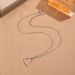 Niche Design Sense French Love Stainless Steel Gold Necklace Women's Colorless Versatile Collar Chain Jewelry_ipsvogv.com
