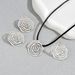 Personalized Instagram Women's Ring Earring Set Versatile Rose Blossoms Small Design Long Necklace for Women_ipsvogv.com
