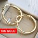 Longrui Exaggerated Earrings Fashion Simple Gold Earrings Large Round Earrings Exquisite Glossy Earrings Earrings_ipsvogv.com