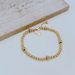New Fashion Copper Plated True Inlaid With Water Diamond Transport Beads, Small Gold Bead Charm Bracelet_ipsvogv.com