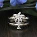 Sanjie Fashion Coconut Tree Zircon Feminine Style, Simple Fork Japanese And Korean Diamond Set Tail Ring, Creative_ipsvogv.com