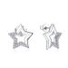 Zircon Five Pointed Ring Necklace Earrings Three Piece Set S Sier Star Fashion Jewelry_ipsvogv.com