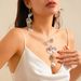 Unique Ginkgo Leaf Tassel Earrings Set Sweet Cool Style Design Necklace For Women_ipsvogv.com