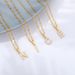 popular retro jewelry English letters copper zircon water wave chain pendant stainless steel chain letter necklace_ipsvogv.com