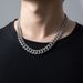 Hip Hop Men's Minimalist Cuban Instagram Trendy Cool Couple Full Diamond Necklace Accessories_ipsvogv.com
