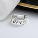 Chao Sheng S Pure Silver Korean Version English Letter Small Zircon Ins Temperament Ladylike Style Best Friend Gift Ring_ipsvogv.com