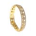 Bride every rhinestone full drill wrapped open three ring bracelet woman_ipsvogv.com
