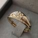 Sanjie's New Fashionable Hollow Pattern Ring, Simple And Versatile Gold Plated Women's Ring Jewelry_ipsvogv.com