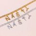 full diamond English letter necklace rhinestone word pendant neck chain female explosive necklace_ipsvogv.com