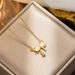 Bow Necklaces Simple, Luxurious And Niche Designs, Love Cat's Eye Stone Pendants For Women With Versatile Collarbone_ipsvogv.com