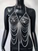 Hot Girl Metal Body Chain Sexy Chest Chain Music Festival Nightclub Fashion Body Chain Chest Chain_ipsvogv.com