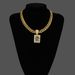 National trend mahjong pendant is popular Cuban chain is the same for men and women. Niche hip hop style accessories_ipsvogv.com