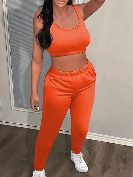 Women's Clothing fashion sleeveless vest slim hip suit tube top backless casual two piece suit_ipsvogv.com