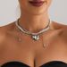 ins Light Luxury Fashion Moon Mango Star Fringed Collarbone Chain Glass Rice Bead Beaded Necklace Female_ipsvogv.com