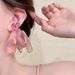 Women’s Jewelry Set Fashion Holiday Style Super Fairy Petal Ribbon EarringsTo Make Your Face Look Small Unique Niche Earrings Love Earrings_ipsvogv.com