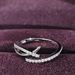 Sheen New Cross Irregular Design Ring Opening Adjustable Women's Classic niche r8152_ipsvogv.com