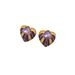 Small group love enamel exaggerated earrings, high-end feeling, light luxury, personalized earrings and silver needles_ipsvogv.com