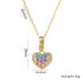 New Colored Zircon Love Necklace Pendant, Fashionable Versatile INS Style, Light Luxury, And Unique Collarbone Chain_ipsvogv.com