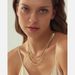 Women's Gold Layered Necklace Gold Plated Exquisite K Gold Chain Necklace Herringbone Gold Necklace Set_ipsvogv.com