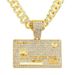 Hip hop full diamond domineering pendant necklace for men's trendy and personalized street wear with Cuban necklaces_ipsvogv.com