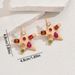 Fashionable Women's Earrings Personality Starfish Inlaid With Colored Diamonds Design Earrings Versatile High End Earrings_ipsvogv.com