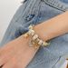 European and American Fashion Versatile DIY Wire Ring Bracelet Personalized Star Moon Pendant Gold Open Titanium Steel Bracelet for Women_ipsvogv.com