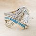 sparkling Diamond Square Princess Fashionable Women's Engagement And Proposal Ring, Ring_ipsvogv.com