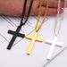 Kayi New Stainless Cross Men's Titanium Steel Pendant Jewelry Necklace_ipsvogv.com