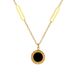 【 Full Body Titanium Steel 】 Fritillaria Roman Personality Minimalist. Real Gold Necklace In The Furnace. Female Ins_ipsvogv.com