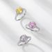 Millennium Rose Cut Zirconium Ring S925 Silver Surrounded By Super Flash Gemstone Finger Ring Fashion Simple_ipsvogv.com