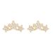 Unisex five pointed star piercing earrings for women micro inlaid zircon star ear bone nails_ipsvogv.com