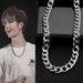 Street Titanium Steel Jewelry Niche Hip-hop Ins Trendy Brand Men's Simple And Versatile Accessories Cuban Necklace_ipsvogv.com