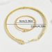 Minimalist women's necklace bracelet set with personalized snake and diamond inlay design, alloy collar jewelry_ipsvogv.com