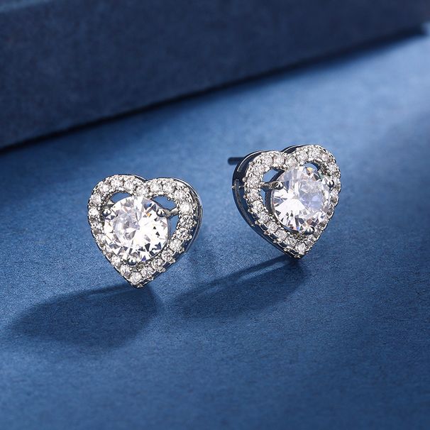 Kwai Online Live Broadcast Love Design Silver Necklace Imitate D Color Moissanite Female Pendant_ipsvogv.com