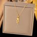 Rose Necklace, Simple Sweet Style Versatile Pendant, Collarbone Chain, Titanium Steel Material, Versatile, Trendy And_ipsvogv.com