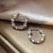 Light luxury high sense of circle pearl earrings female retro temperament simple everything loop ear buckle niche design earrings_ipsvogv.com